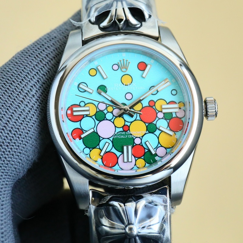 Rolex Oyster Perpetual Rainbow Candy Pop Limited Edition-2