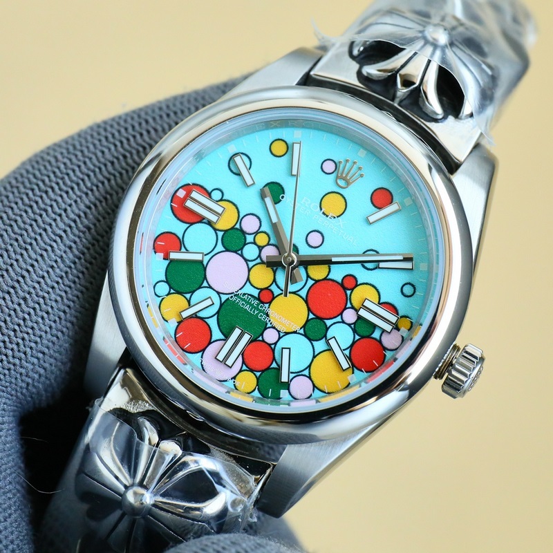 Rolex Oyster Perpetual Rainbow Candy Pop Limited Edition-3