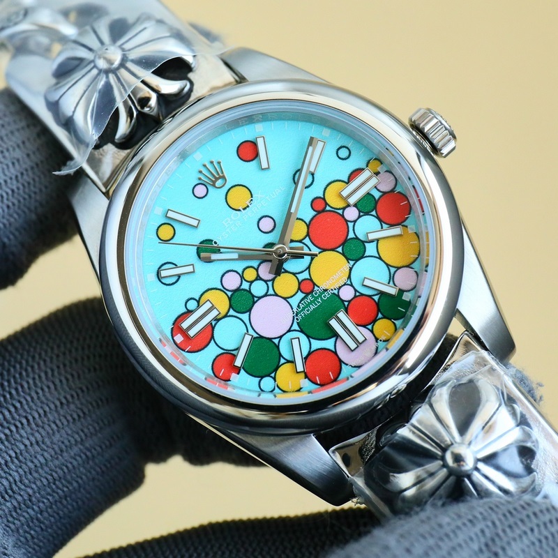Rolex Oyster Perpetual Rainbow Candy Pop Limited Edition-4
