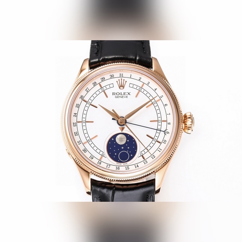 Rolex Cellini 50535 Moonphase Replica Watch Best Edition Natural Meteorite Dial-1