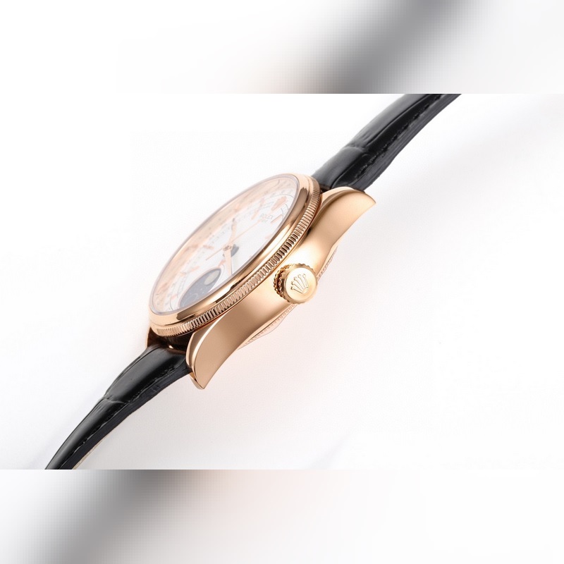 Rolex Cellini 50535 Moonphase Replica Watch Best Edition Natural Meteorite Dial-4