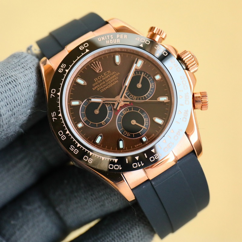ROLEX Daytona 18k Gold GTC Certified Quality Replica Watch-3
