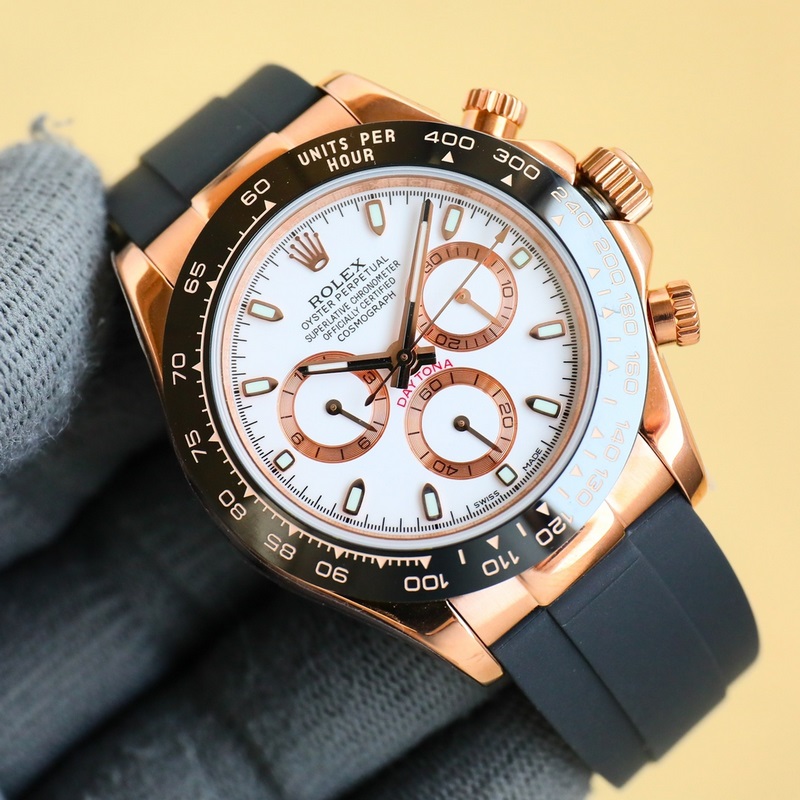 18k Gold Rolex Daytona GTC with Chinese Inspection Certificate-3