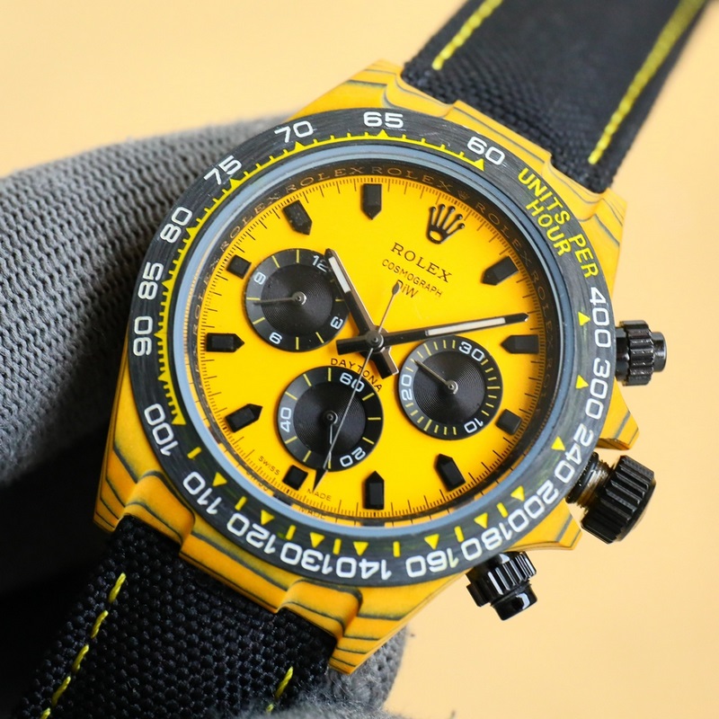 Rolex Daytona Carbon Fiber Custom Edition Lightweight Luxury Replica Watch-3