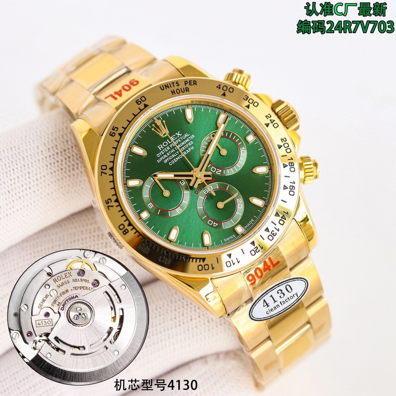 Rolex Daytona 4130 Movement CLEANC Factory New Edition Top Quality-3