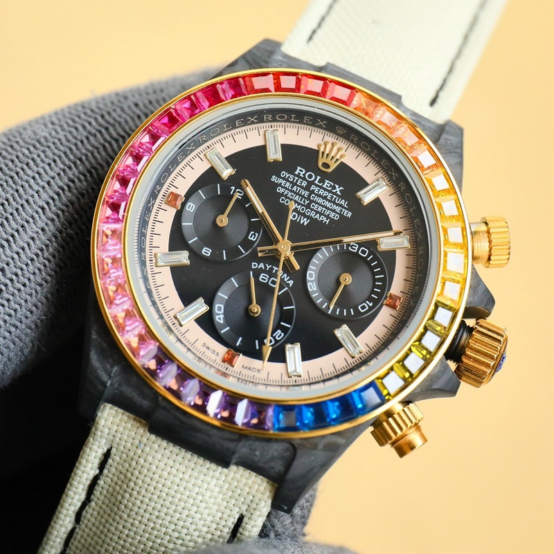 Rolex Daytona Carbon Fiber Custom Edition Lightweight Luxury Timepiece-2
