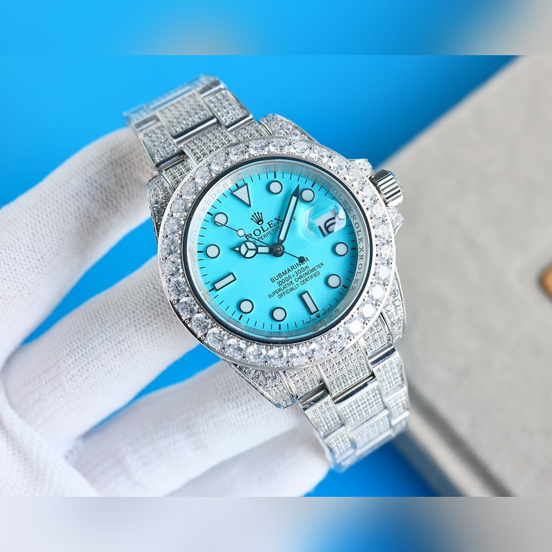 Rolex Luxury Oyster Perpetual Starry Sky Three-Link Steel Bracelet Replica Watch-2