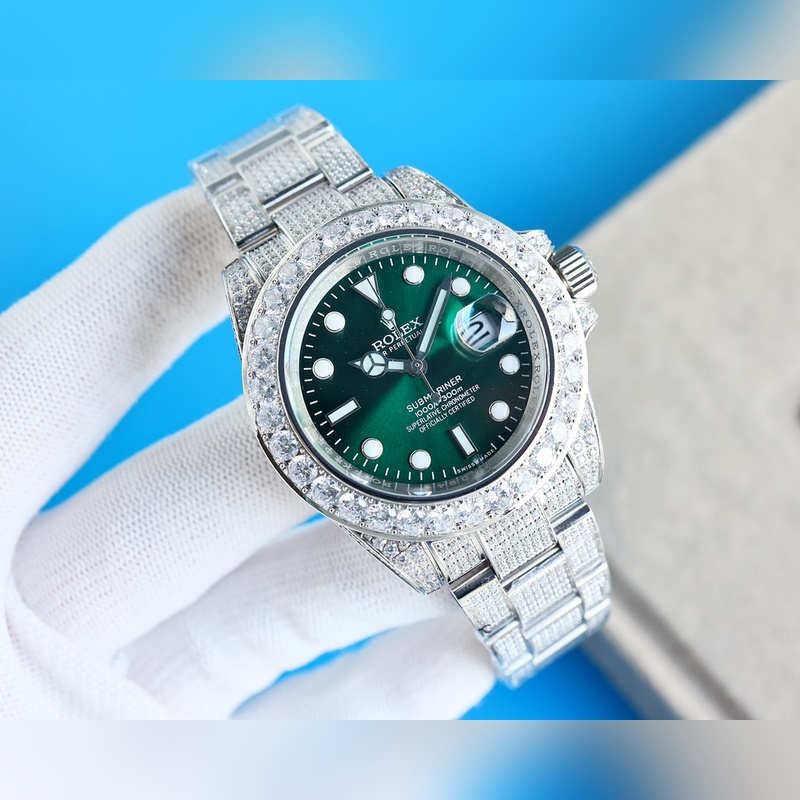 Rolex Luxury Oyster Perpetual Starry Sky Three-Link Steel Bracelet Replica Watch-5