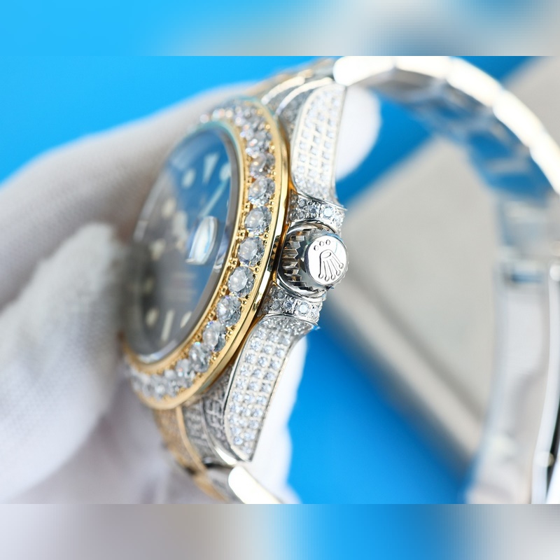 Rolex Luxury Oyster Perpetual Starry Sky Three-Link Steel Bracelet Replica Watch-6