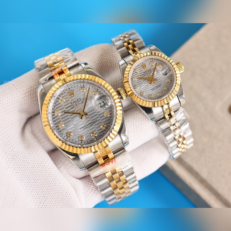 Rolex Datejust Couple Replica Watch 100% Swiss Quality Super Waterproof Sapphire Glass-3