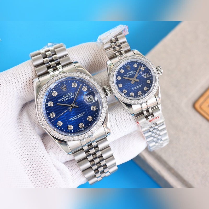 Rolex Datejust Couple's Replica Watch 100% Swiss Quality Sapphire Crystal Night Glow Waterproof-4