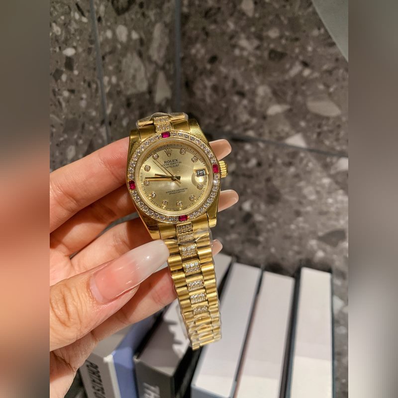 Rolex Datejust Classic Women's Solid Steel Bracelet Original Clasp Imported Movement-6