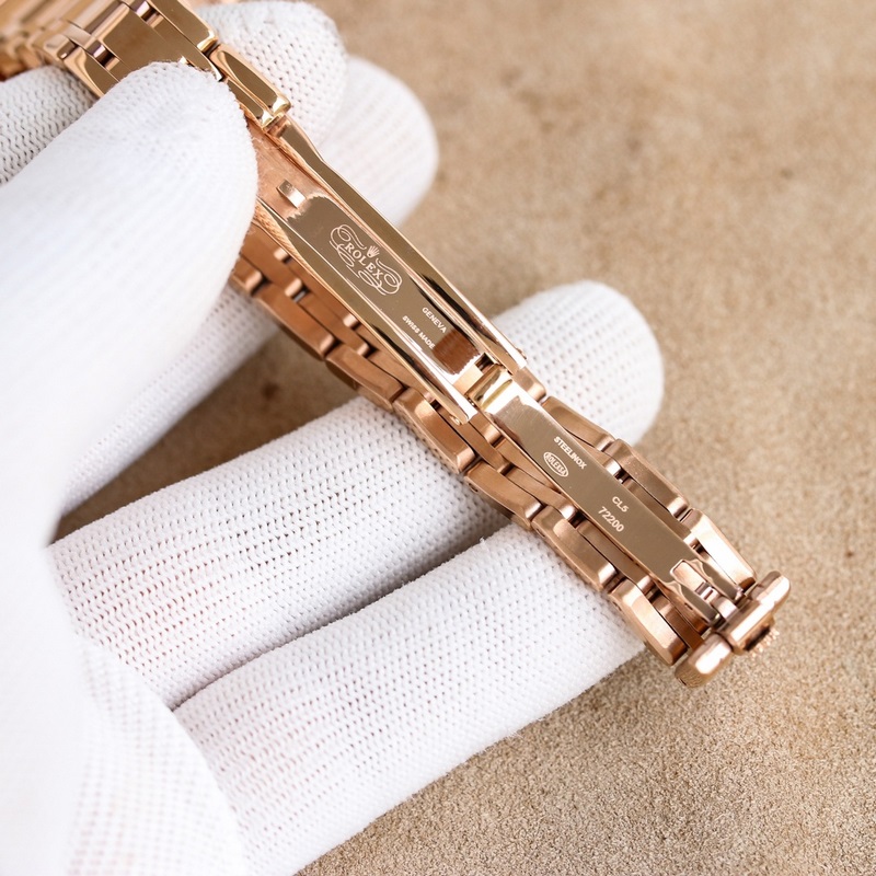 Rolex Pearlmaster 34mm Women's Replica Watch 904L Steel Elegant Design-5