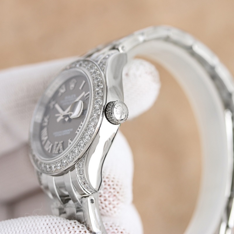Rolex Pearlmaster 34mm Women's Replica Watch 904L Quality-5