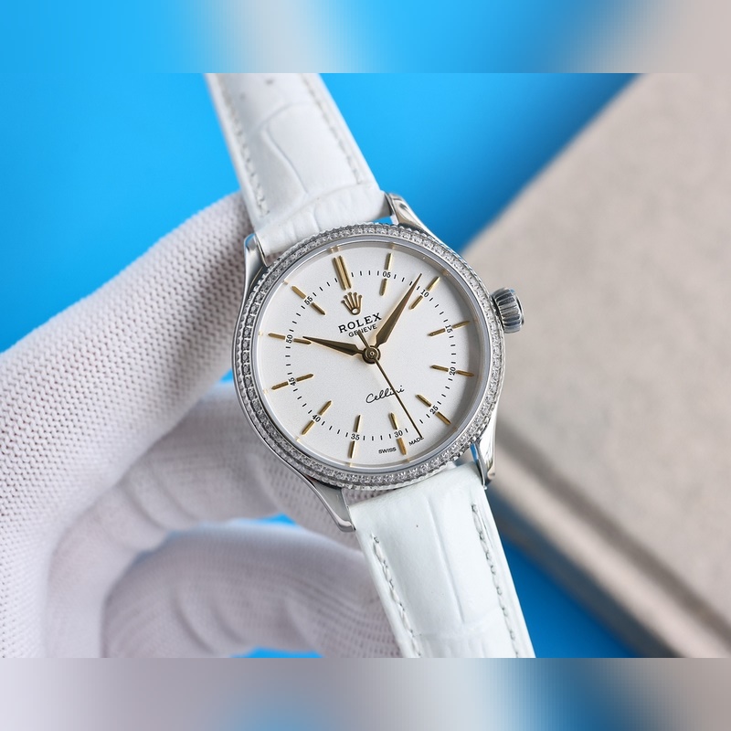 ROLEX Cellini Women's Elegant Minimalist Replica Watch-3