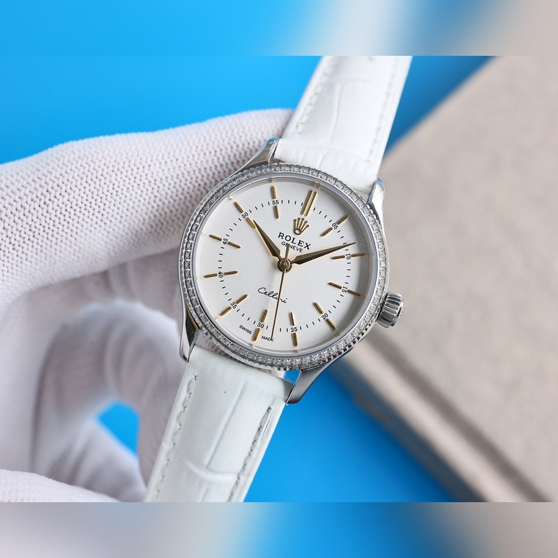 ROLEX Cellini Women's Elegant Minimalist Replica Watch-5