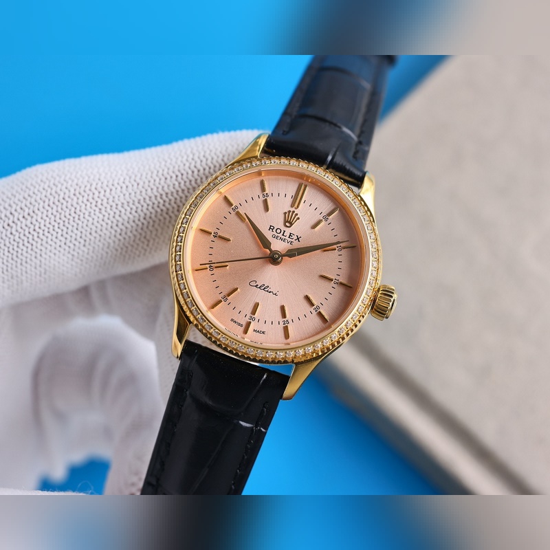 Rolex Cellini Women's Elegant Classic Replica Watch Simple and Refined Design-2