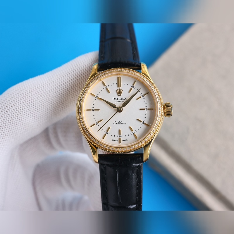 Rolex Cellini Women's Elegant Classic Replica Watch Simple and Refined Design-3