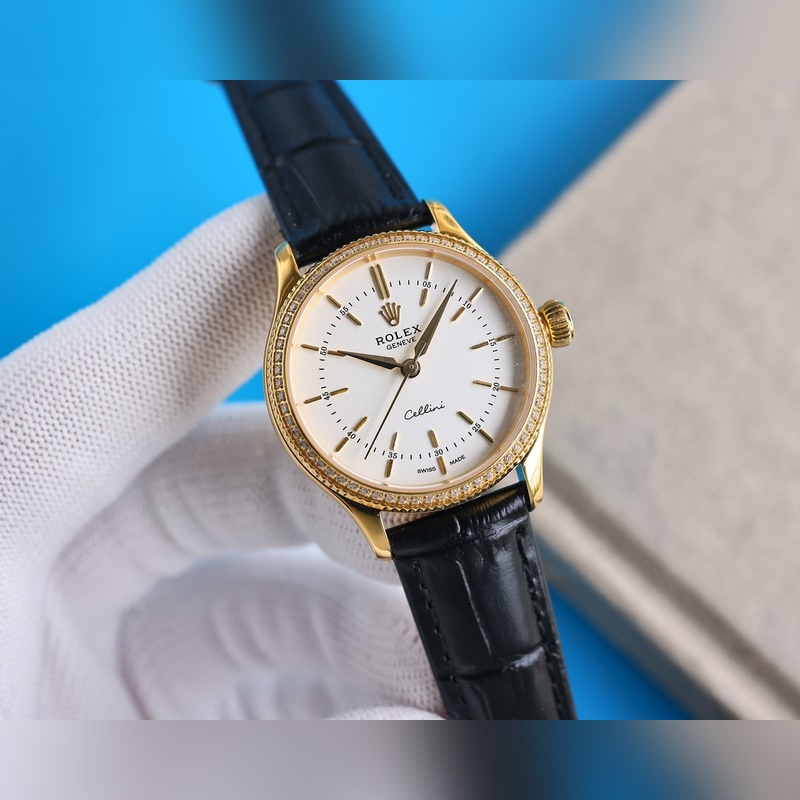 Rolex Cellini Women's Elegant Classic Replica Watch Simple and Refined Design-4