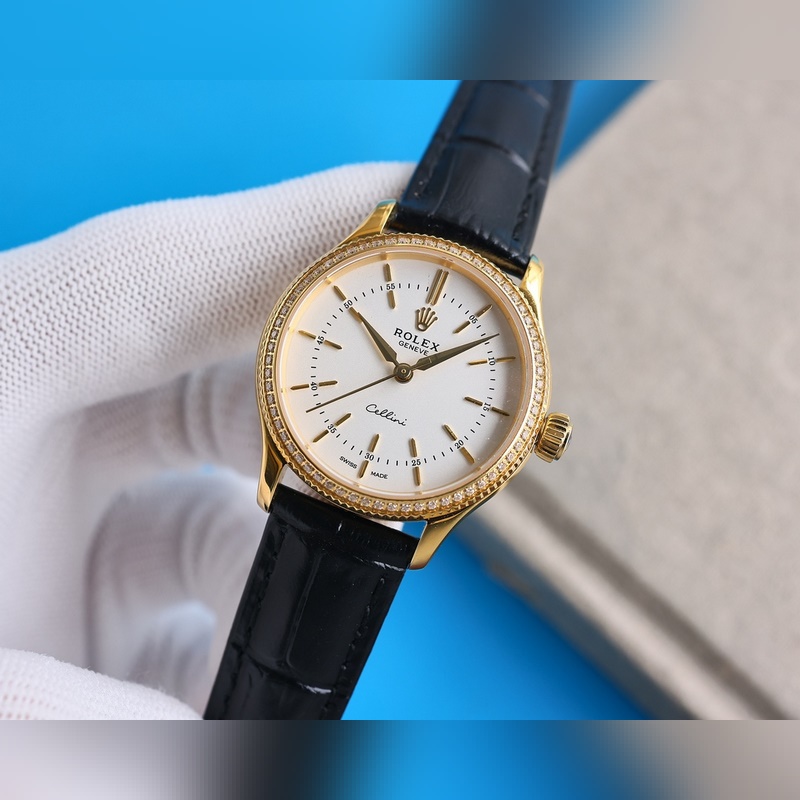 Rolex Cellini Women's Elegant Classic Replica Watch Simple and Refined Design-5