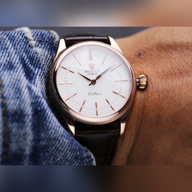 Rolex Cellini Classic Dress Replica Watch 39mm Automatic 8215 Movement-2