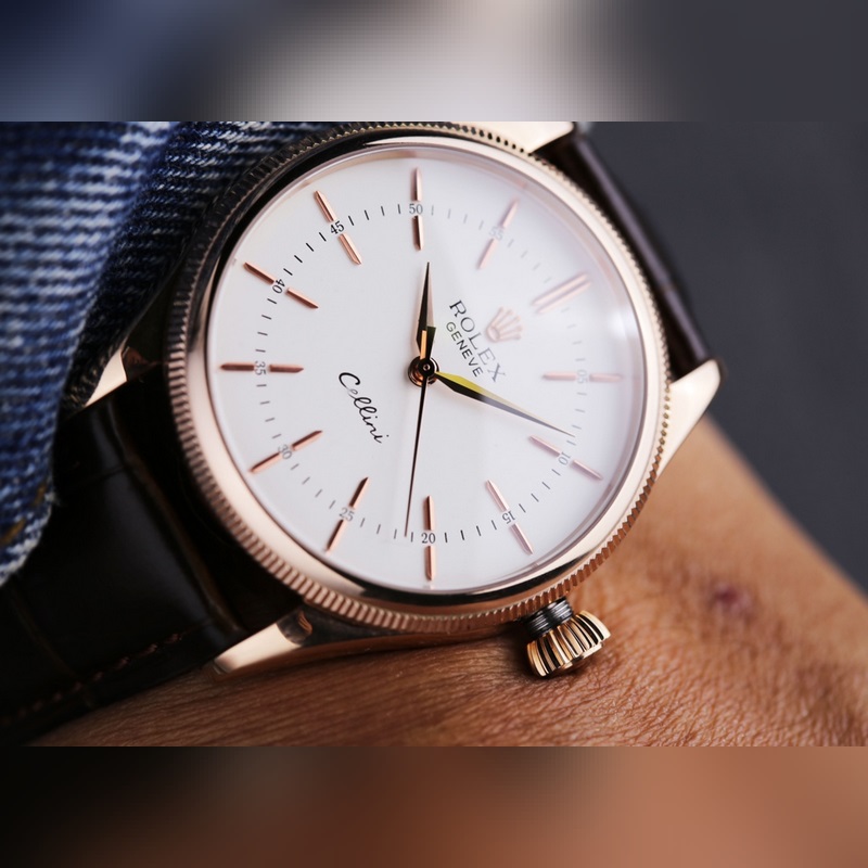 Rolex Cellini Classic Dress Replica Watch 39mm Automatic 8215 Movement-3